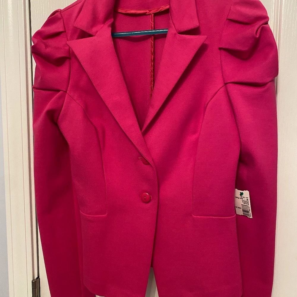 Amanda Uprichard Silk Pink Jacket